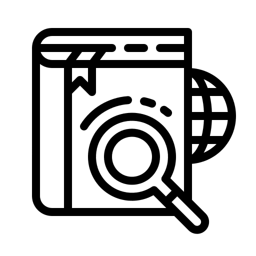 Search engine search engine magnifying glass education icon