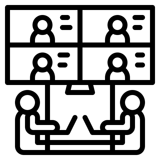 Video conference video conference screen electronics icon