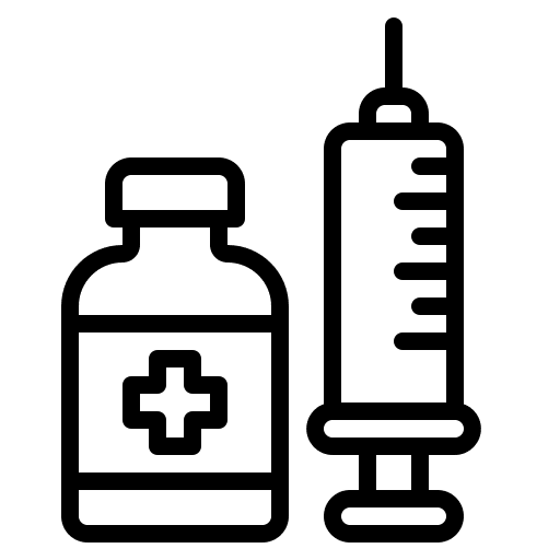 Syringe syringe healthcare and medical injection icon