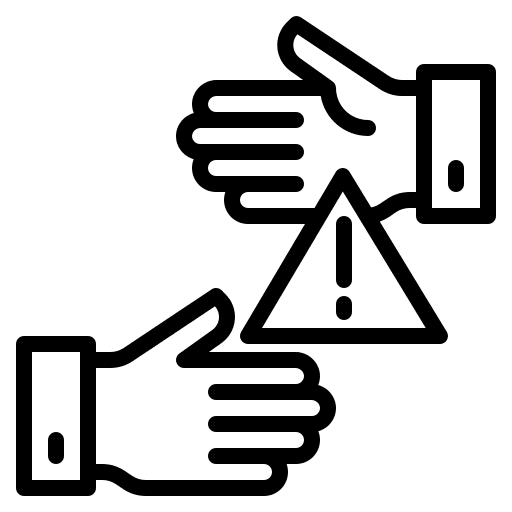 Shake hands hand shake forbidden shake hands icon