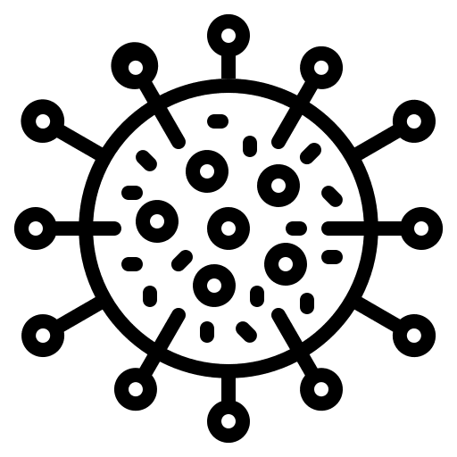 Coronavirus cells science virus icon
