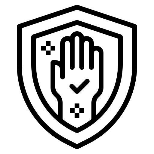 Protection healthcare and medical sick protection icon