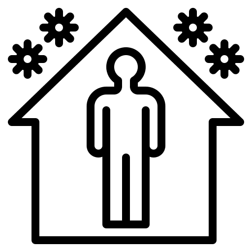 Stay home routine 2019-ncov healthcare and medical icon