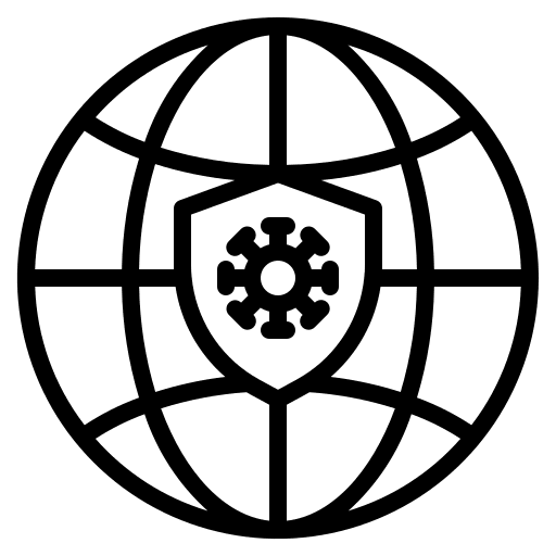 World protection world healthcare and medical icon