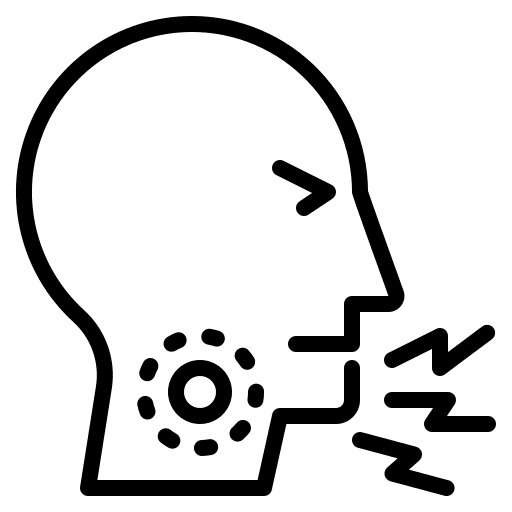 Cough coronavirus contagious pandemia icon