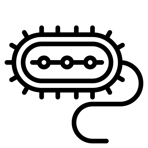 Virus science medical scientist icon