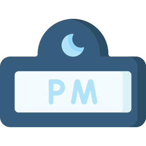 Afternoon afternoon clock date icon