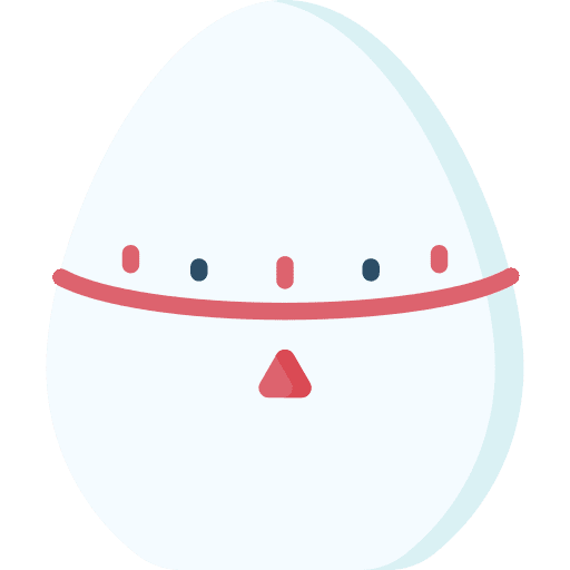 Kitchen timer clock egg timer icon