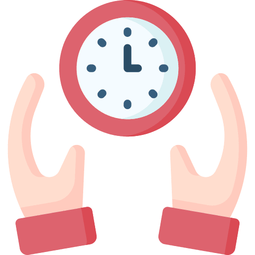 Save time savings limitation hands and gestures icon