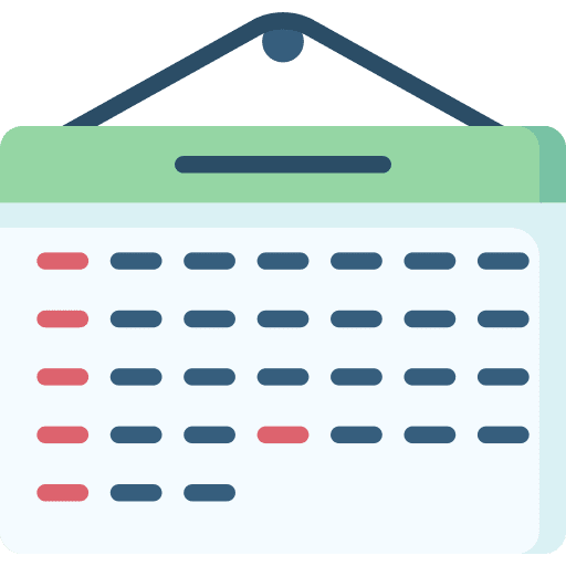 Calendar time date administration icon