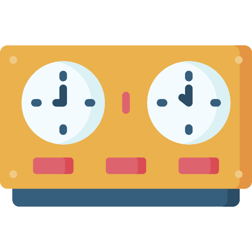 Clock time zone office time icon