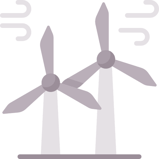Eolic energy ecologic technology mill icon