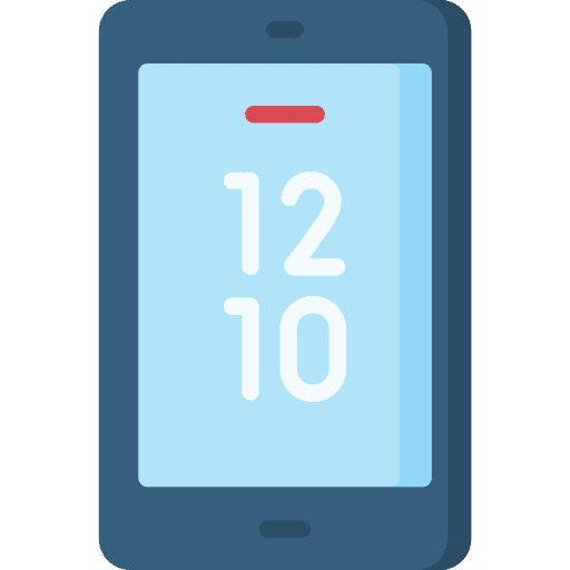 Smartphone smartphone clock organization icon