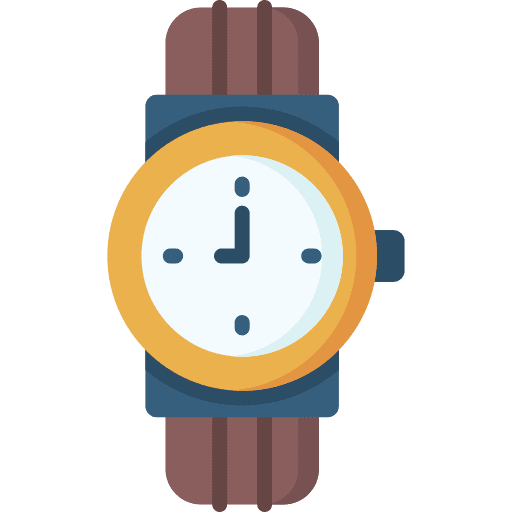 Watch clock vintage time and date icon