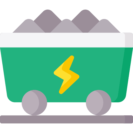 Coal energy power industry icon