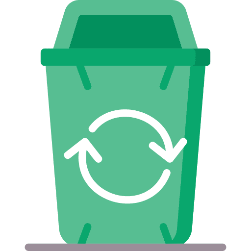 Dustbin trash recycle bin junk icon