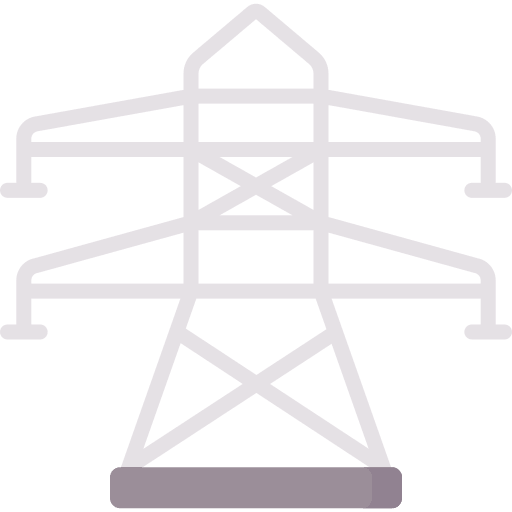 Electric tower power line energy electricity icon