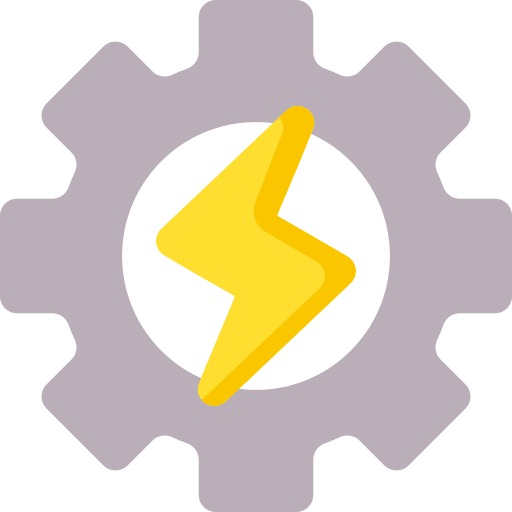 Energy settings gear ecology and environment icon