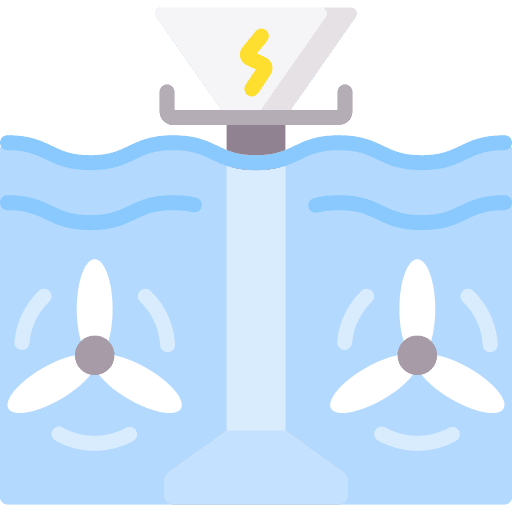 Tidal power sea tidal power energy icon