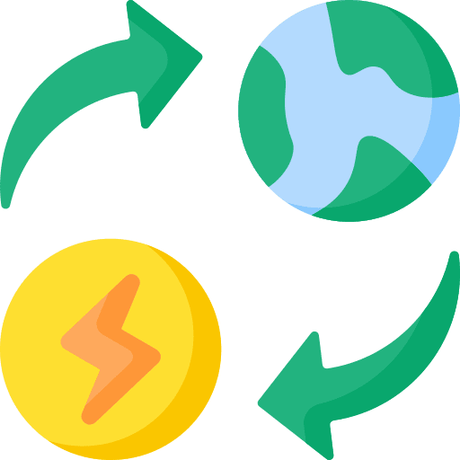 Energy ecology and environment energy nature icon