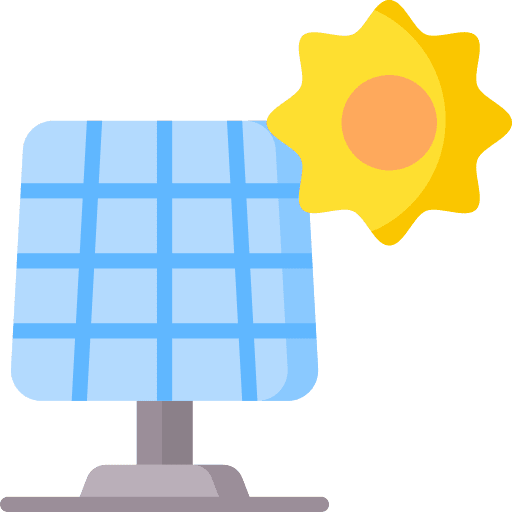 Solar panel nature renewable energy solar panel icon