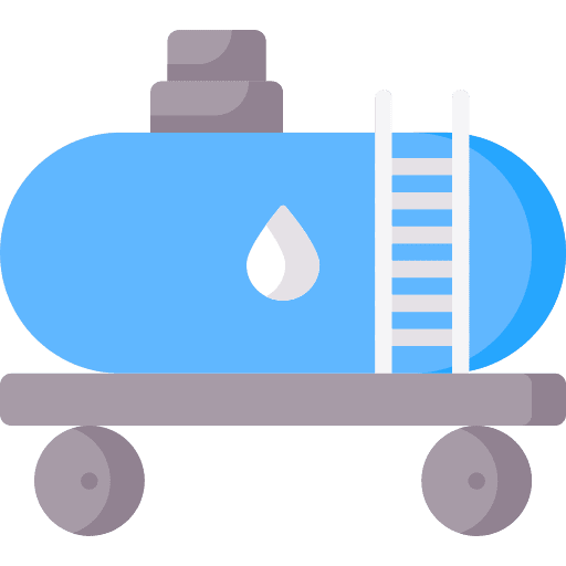 Tank wagon oil industry icon