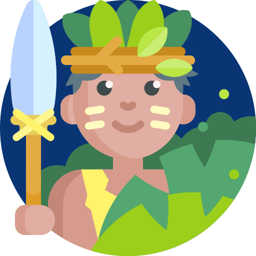 Native amazonian forest brazil icon
