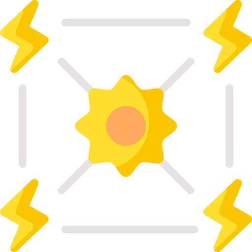 Solar energy nature solar panel ecology icon