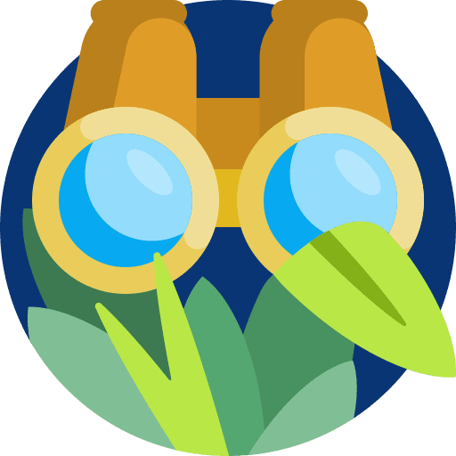 Binoculars sight goggles eyes icon