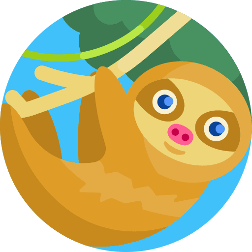 Sloth zoo wild life sloth icon