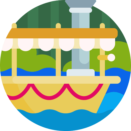 Boat ferry boat transportation cruise icon
