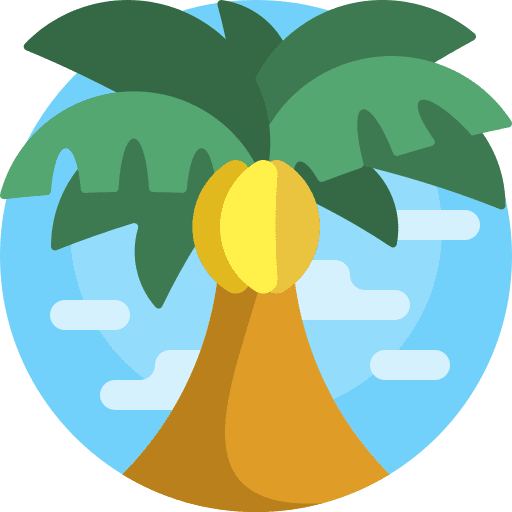 Palm tree summertime summer nature icon