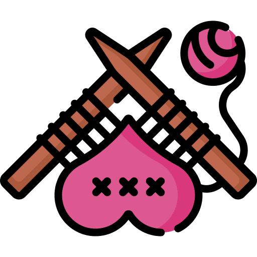 Knitting knitting crochet art and design icon