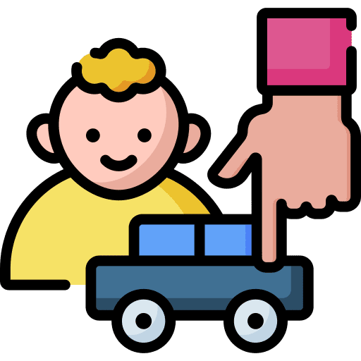 Play with child hobbies and free time game play with child icon