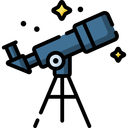 Telescope space tools and utensils telescope icon