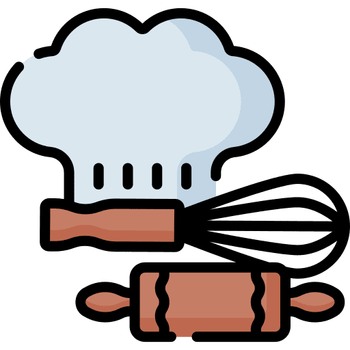Baking cooking hobbies and free time kitchenware icon