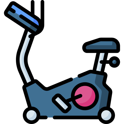 Home workout hobbies and free time sport icon