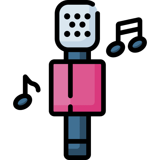 Karaoke music and multimedia karaoke technology icon