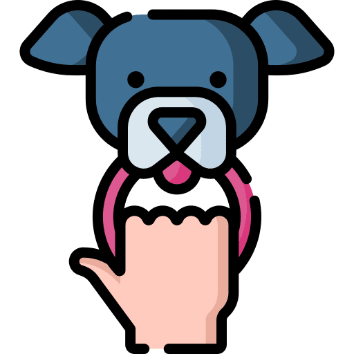 Play with pet dog people hobbies and free time icon