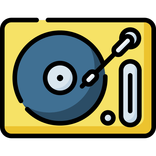 Vynil birthday and party vynil hobbies and free time icon