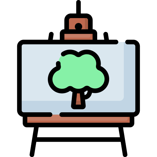 Painting canvas painting frames icon