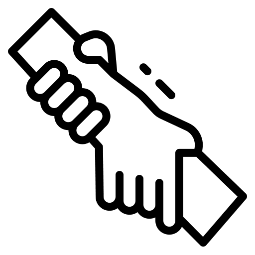 Helping hand helping hand solidarity professions and jobs icon