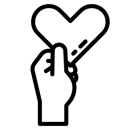 Healthy lovely love and romance health icon