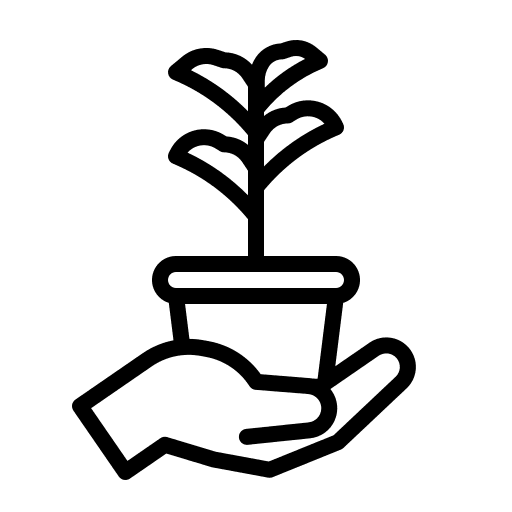 Plant money investment farming and gardening icon