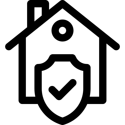 Home security house protection icon