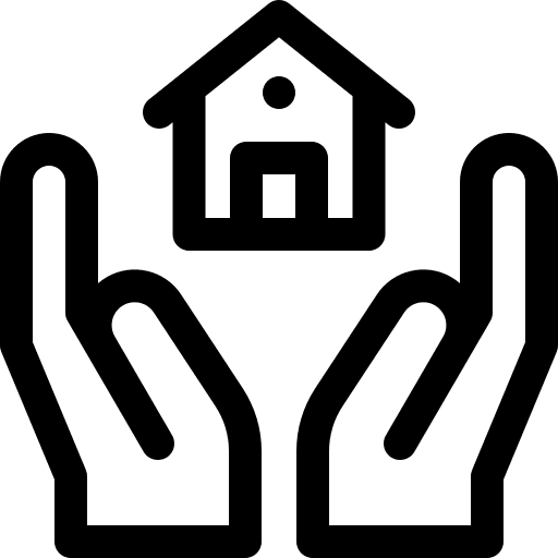 House house hands and gestures protection icon