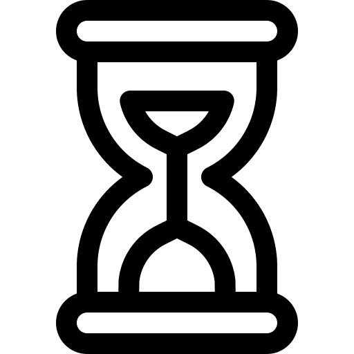 Sand clock hourglass sand clock waiting icon