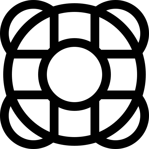 Lifebuoy lifeguard healthcare and medical float icon