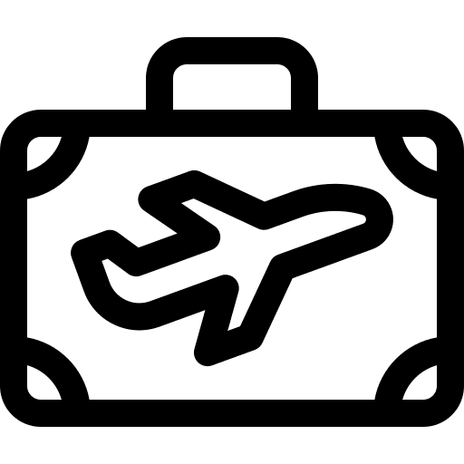 Luggage luggage forbidden epidemic prevention icon