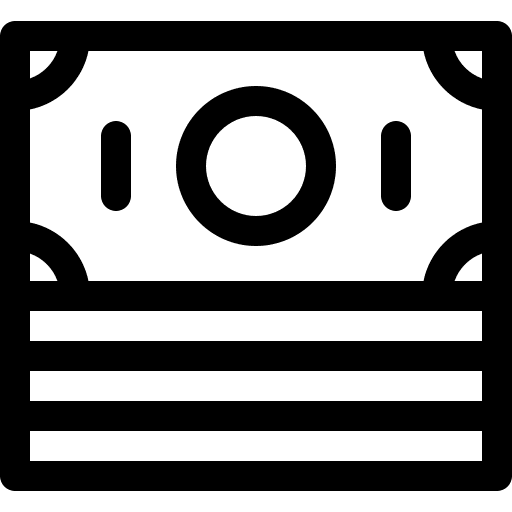 Money healthcare and medical money stack icon